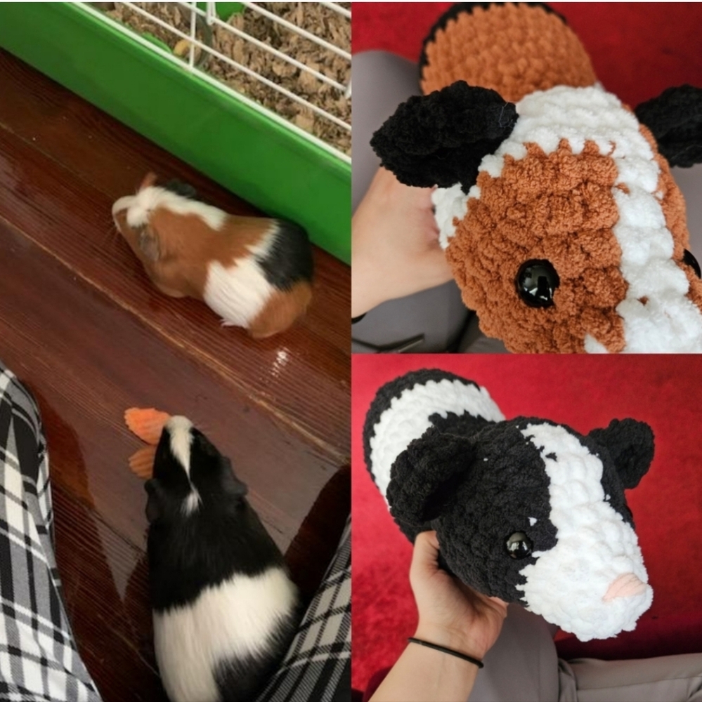 Custom Guinea pig crochet plush